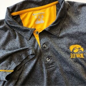 University Of Iowa Hawkeyes Men’s 2XL Short Sleeve Polo Shirt Champion Elite